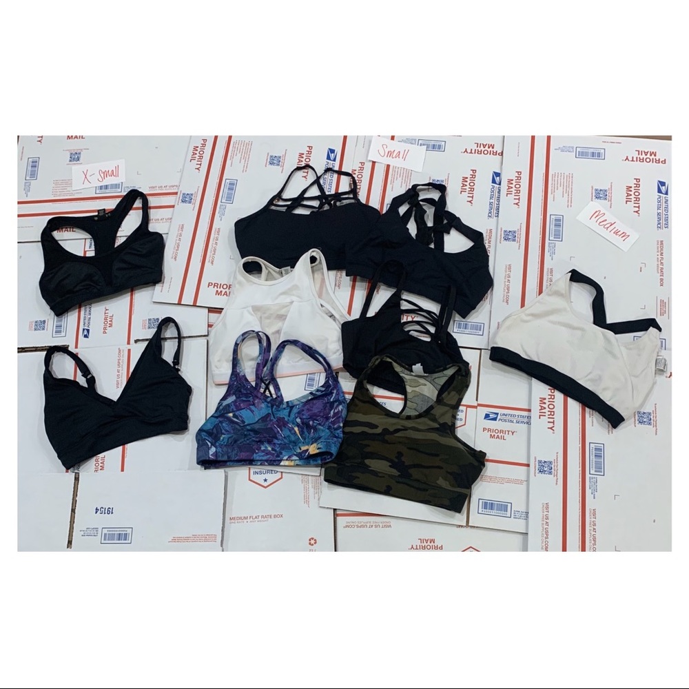 (9 ITEMS) Women’s Sports Bra Lot Mixed Brands